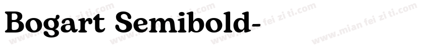 Bogart Semibold字体转换